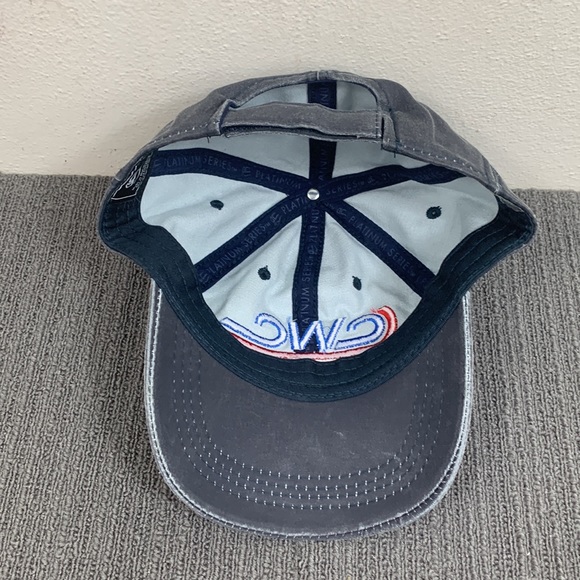 CWC Baseball Hat Mens OSFM Gray Blue Strapback Cap OC Platinum Series - Picture 9 of 14